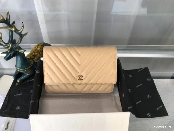 Silver Gold Bag CHANEL Hardware  Flap  With Lambskin 0716